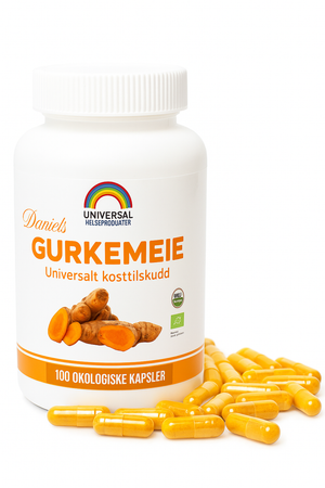 Daniel's Gurkemeie økologiske kapsler - naturlig antiinflammatorisk tilskudd