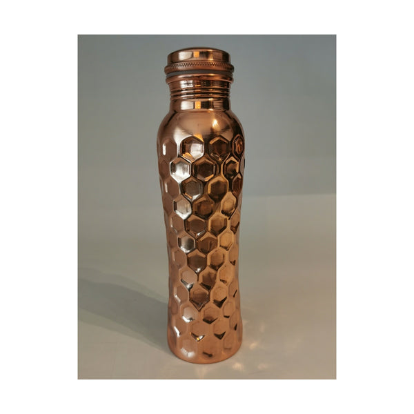 COPPER PURE™ Kobberflaske Hexagon –850 ml
