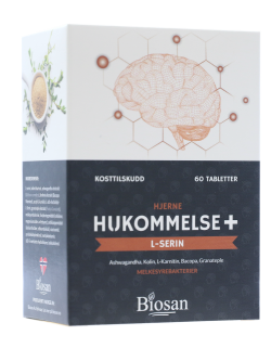 BIOSAN - HUKOMMELSE+ KOMPLETT KOSTTILSKUDD FOR HUKOMMELSE OG YTEEVNE