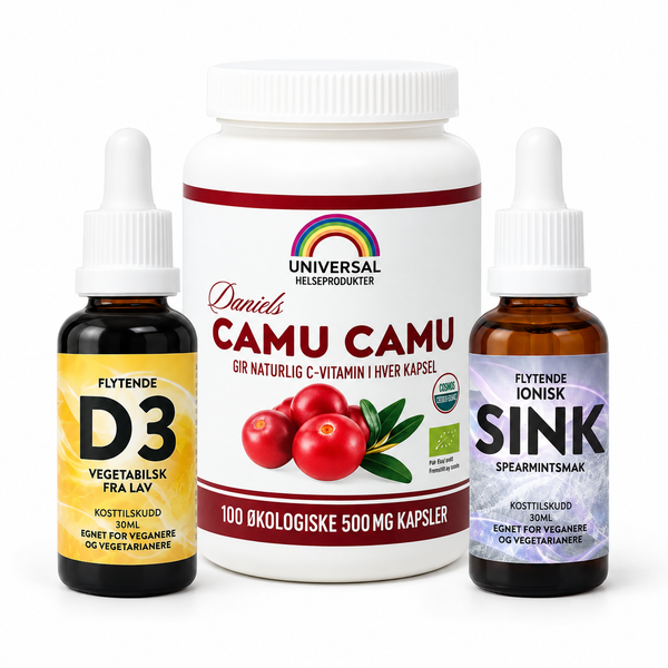 Immunforsvarspakken – D3, Camu Camu og sink