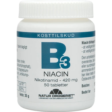 Natur-Drogeriet Niacin (Nikotinamid) 420 mg