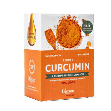 Reumex Curcumin For ømme og stive muskler og ledd