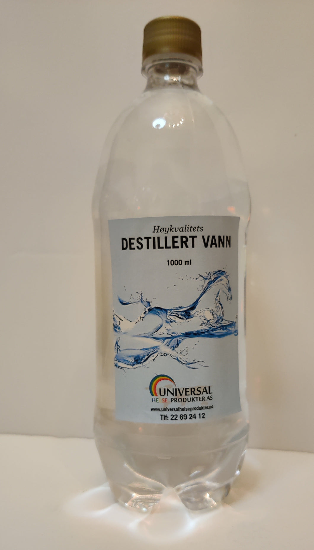 Destillert vann (Høykvalitet) 1L
