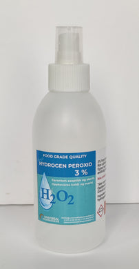 Hydrogen Peroxid 3% 0.25L, Sprayflaske (Ny reise innpakning)