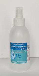 Hydrogen Peroxid 3% 0.25L, Sprayflaske (Ny reise innpakning)