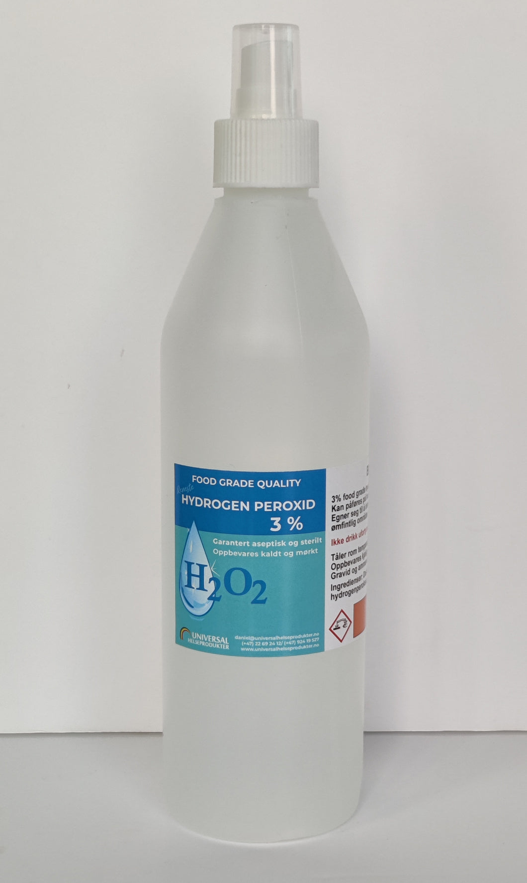 Hydrogen Peroxid 3%, Sprayflaske,  0.5L