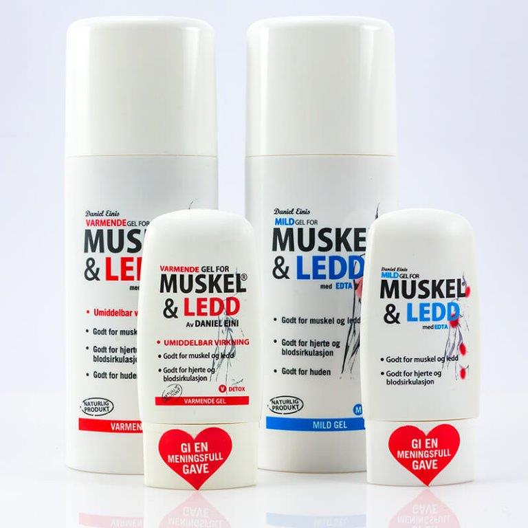 MUSKEL&LEDD gel med EDTA, 2 st 150ml + 2 st 30ml gratis