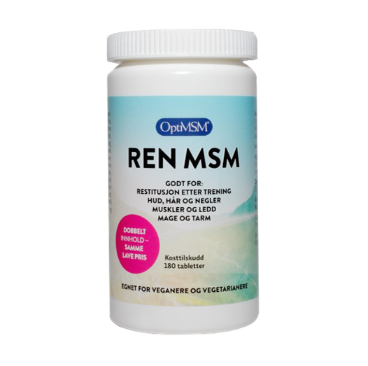 Ren MSM, svoveltilskudd, 180 tabletter