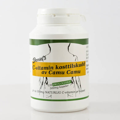 Daniel's Camu Camu C-vitamintilskudd (utsolgt)