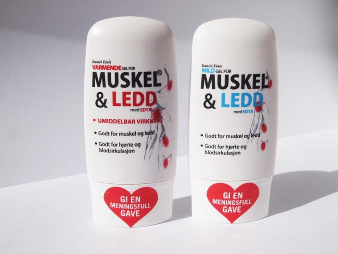 MUSKEL&LEDD gel (mild eller varmende) med EDTA, 30ml